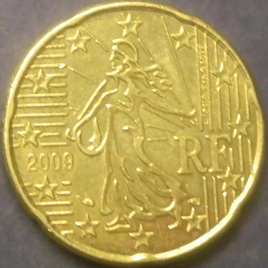 20 євроцентів 2009 Франція Ціна