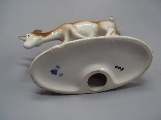 Фигура фарфор статуэтка Германия олени ГДР высота 15 см, длина 16,5 см №14203 Продаж