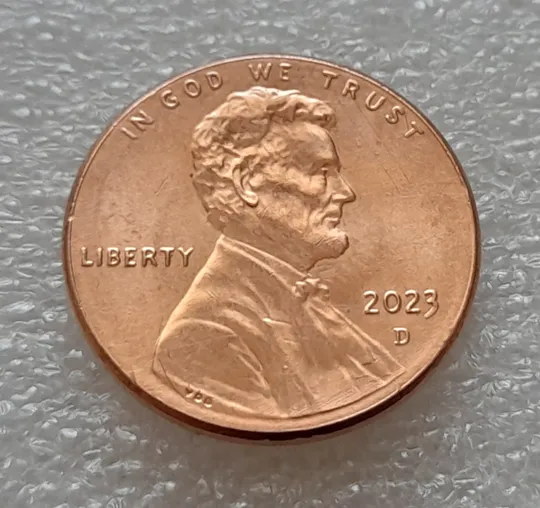 (8136 ря) 1 цент 2023 D США Ціна