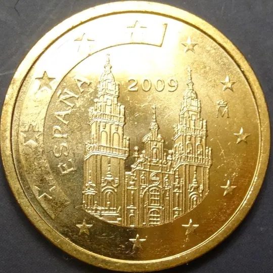 2 євроценти 2009 Іспанія UNC Ціна