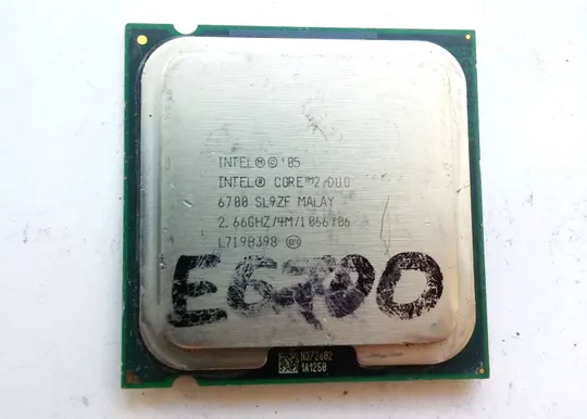 2х ядерный процессор Core™2 Duo E6700 2.66GHz/4M/1066 LGA775 Вживане Ціна