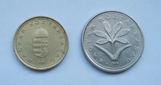 1 ФОРИНТ 1993 г. и 2 ФОРИНТА 1996 г. = ВЕНГРИЯ Ціна