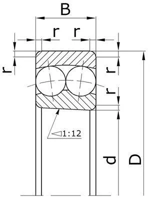Купити подшипник 1305 ( bearing 1305 ) шариковый радиальный двухрядный сферический ГПЗ-8 ГОСТ 28428-90