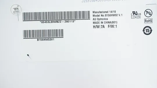 Матриця 15.6 B156HW02 V.1  (1920*1080, 40pin, LED, NORMAL, матова, роз'єм ліворуч знизу) для ноутбука (renew) З аукціону