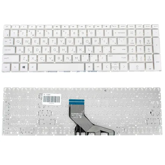Клавіатура для ноутбука HP (250 G7, 255 G7 series) rus, white, без фрейма Ціна