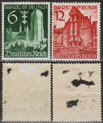 фото, 1939 - Рейх - Гданськ - німецький Mi.714-15 *