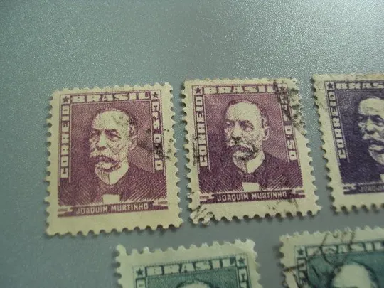 марки Бразилия 1954 стандарт личности Жоаким Муртиньо лот 5 шт гаш №3604 Де купити