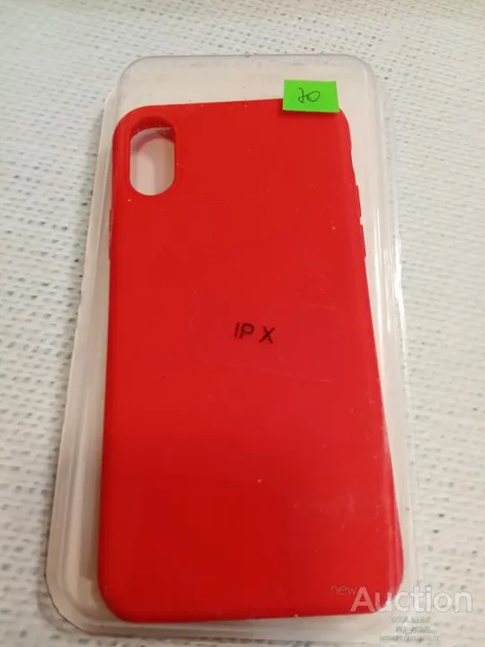 Чехол бампер Iphone X красный силикон Ціна