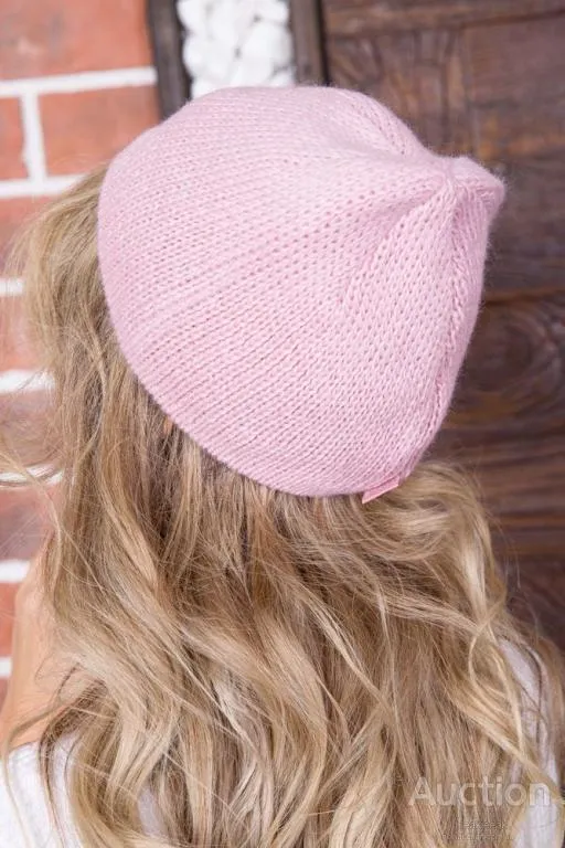 Женская шапка, розового цвета, с декором, 167R7788 З аукціону