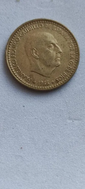 монета 1 песо 1966 года Испания каудильйо Ф. Франко kn373 Продаж