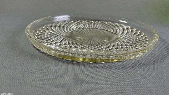 Купити Блюдо поднос таця тарілка старе прозоре радянське скло Вживане
