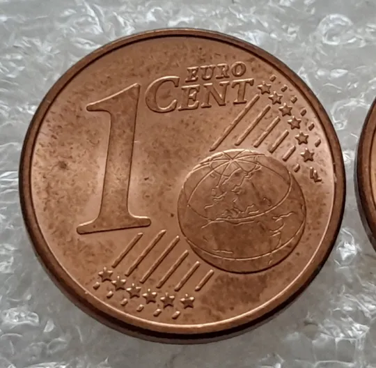 (6891) 1 євроцент 2019 Австрія - 2 монети одним лотом (1 евроцент Австрия) Де купити