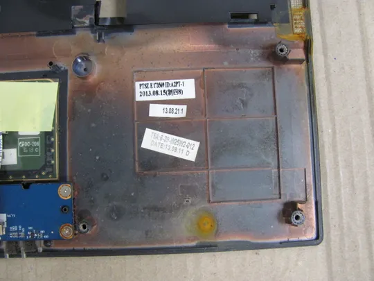 385-2   Кришка панель палмрест тачпад  6-39-W25W2-012 для TERRA MOBILE 1541  оригінал Недорого