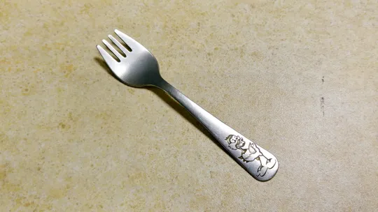 Виделка дитяча Каченя стара радянська нержавійка Україна Запоріжжя Вживане Ціна