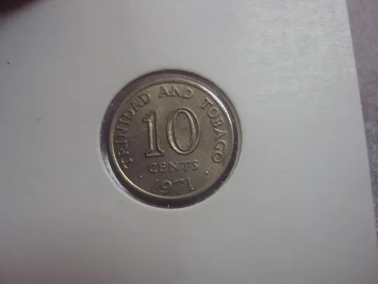 монета тринидад и тобаго  10 центов 1971 сохран №8058 З аукціону
