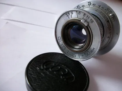 фото, Объектив Фэд 1:3,5, f=50mm M-39 [фуляр,передняя крышка оригинальная] No 3024