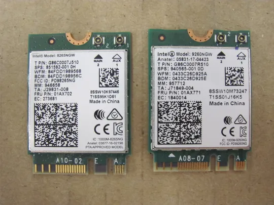 686-17 WI-FI модуль 8265NGW 01AX702 9260NGW 01AX771  для Lenovo ThinkPad L590 FL590 T460S T470S T460P T470T T460T оригінал Ціна