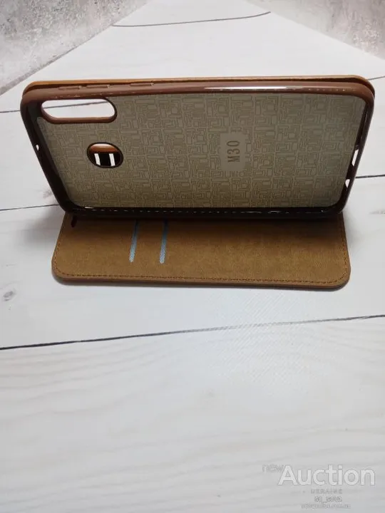Чохол-книжка Leather Folio (high copy) для Samsung M30 коричневий Продаж