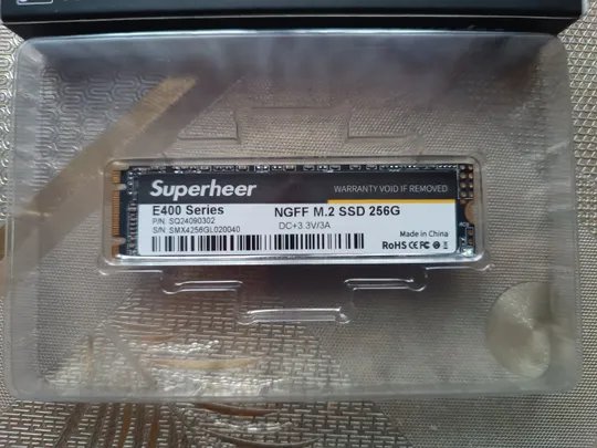 Новые Superheer E400 ССД М2 NGFF 256 гб 2280 З аукціону