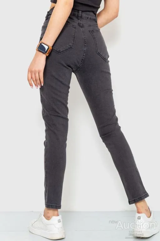 Джинсы женские skinny, цвет темно-серый, 186R0029 Продаж