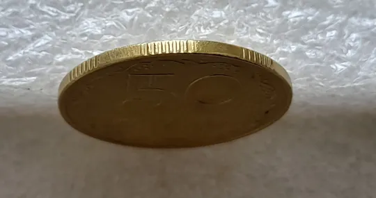 (2533) 50 копійок 1994 2АЕк поворот (порушення соосності) (50 копеек 1994 2АЕк брак сдвиг) Де купити