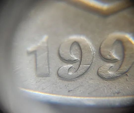 (4923) 50 копійок 1992 1АВм зминання елементів зображення на аверсі (50 копеек 1992 1АВм брак) Продаж