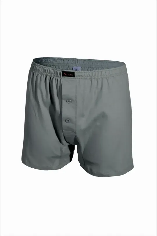 Однотонні боксерки чоловічі на ґудзиках Lans L01/003 бавовна оливкові XL Ціна