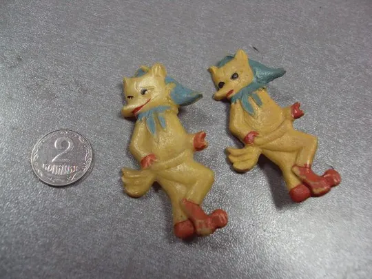 знак детский лиса лисичка пластмасса лот 2 шт №3678 Ціна