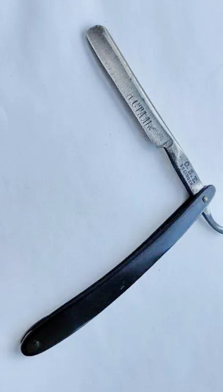 Очень редкая Антикварная опасная бритва 19 века Золинген Германия для РОС Империи ng672 Ціна