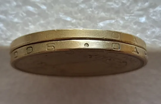 (8027) 1 гривня 2006 непрочекан (відсутність крапки на гурті між 2006 та ОДНА) (1 гривна 2006 брак) Ціна