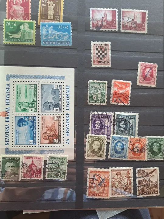 Марки Хопватии и Словакии периода 3 Рейха в Україні