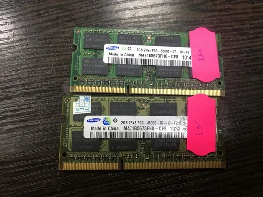003 Ноутбучная память DDR3 Samsung 4GB 2+2 8500S 07-10-f2 Ціна
