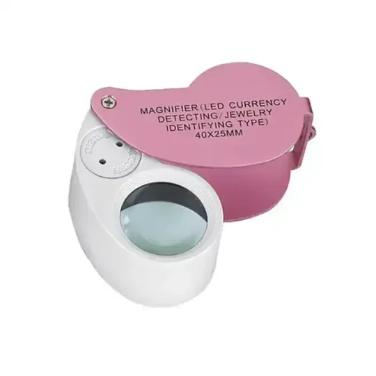 Лупа ювелірна  з Led підсвіткою, 40Х, діам-25мм (MG21016-A) Ціна