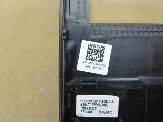 номер0943-25  рамка матриці matrix frame Окантовка дисплея Рамка екрана Корпус рамка матриці 0R8V73 13N4-0JA0221 для DELL G7 7790 17-7790  оригінал Продаж