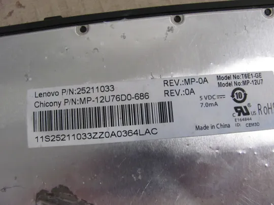 номер0395-23 клавіатура робоча MP-12U76D0-686   для Lenovo G500S G505S G510S оригінал Інтернет-аукціон