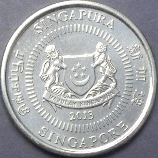 Купити 10 центів 2013 Сінгапур
