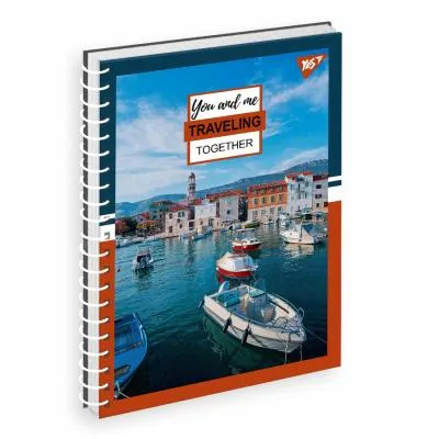 Блокнот Yes YES А5/80 од.спираль &quot;Travel&quot; (151712) Ціна