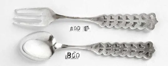 Купити Виделочка і ложечка №4 срібло 800 проба 1910-ті рр. Norway