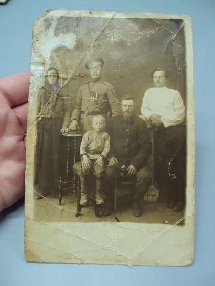 фото, Фотография семейный портрет униформа военный форма риа награды №18672ч