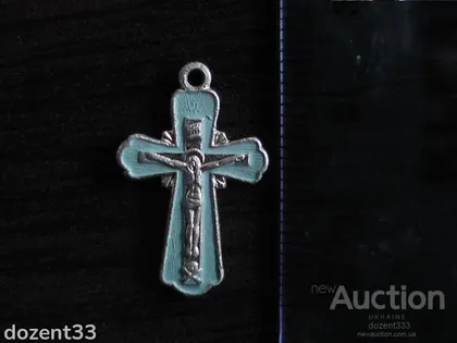 фото, Хрестик з емалью, копаний (алюміній)