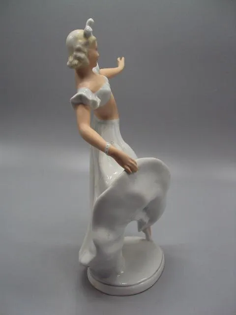 Фигура фарфор статуэтка Schaubach Kunst Германия Кунст танцовщица девушка танцует 24,8 см №14481 Інтернет-аукціон