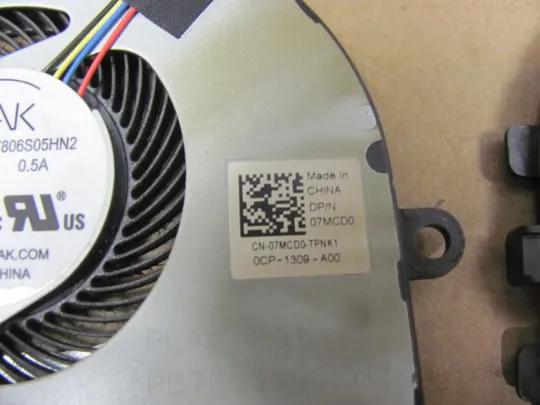 819-8 Вентилятор (кулер, FAN) 07MCD0  для Dell inspiron / vostro 15 3405  3501 3503 3593 5593 5594 5493 5494 оригінал З аукціону