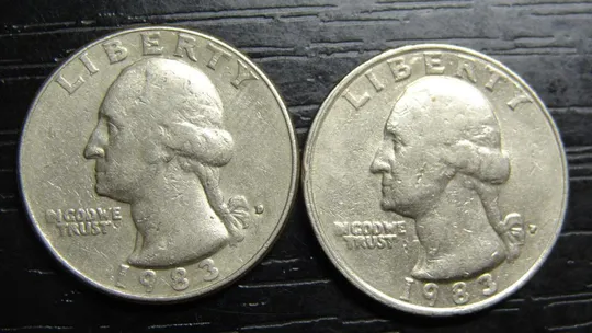 25 центів 1983 США (два різновиди) Ціна