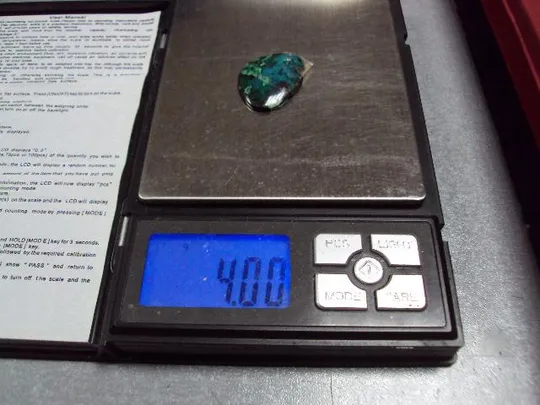 Камень хризоколл для ювелирных изделий вес 4 г размер 4 х 29,5 х 22,5 мм №13289 Недорого