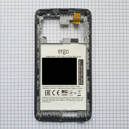 фото, Рамка модуля Ergo A551 Sky 4G для телефона оригінал з розборки