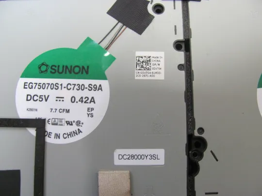 номер0977-17 система охолодження Кулер Охолоджувальний блок Охолоджувальна система Кулери та системи охолодження Охолодження материнської плати cooling system AT3MM008ZAL 04YGRP для DELL Precision 7670 7680  оригінал Недорого