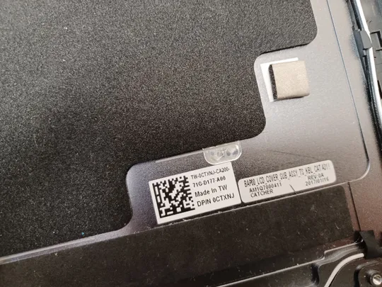 номер1058-1 кришка матриці P0CTXNJ AM1Q7000411 для  Dell Alienware 13 R3 Кришка дисплея Тильна кришка Корпус матриці Верхня кришка matrix cover Top Case LCD Cover Rear Lid Back Cover Housing Cabinet оригінал Характеристики