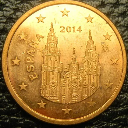 фото, 5 євроцентів 2014 Іспанія