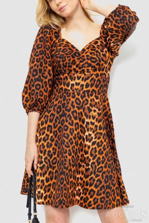 Купити Платье с леопардовым принтом, цвет леопардовый, 172R989