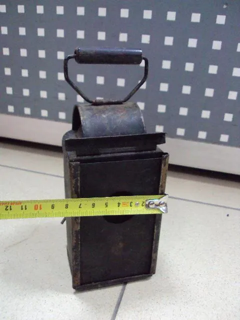 Купити Керосиновый фонарь минометчика образца 1937 года высота 15,7 см, с ручкой 20 см №11377